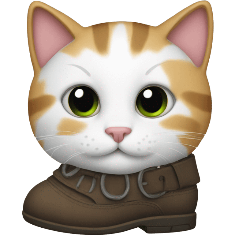 Cat with boots emoji