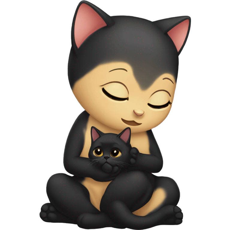 Bombay cat praying emoji