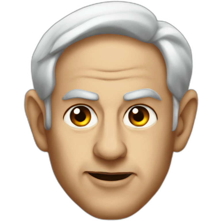 Netanyahu as a devil emoji