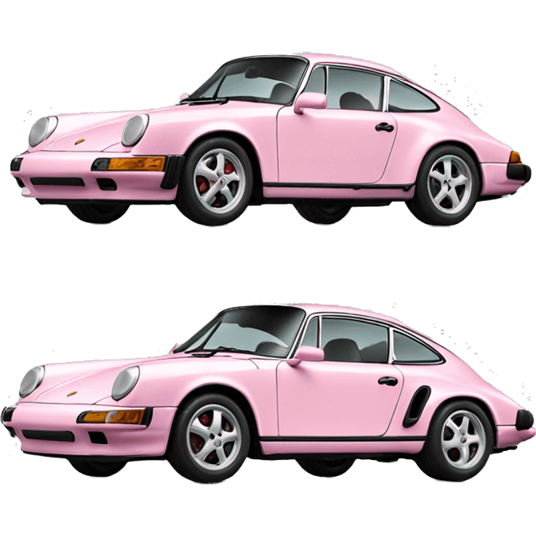 Light pink Porsche 911 emoji