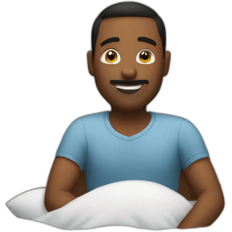 Man on the bed  emoji