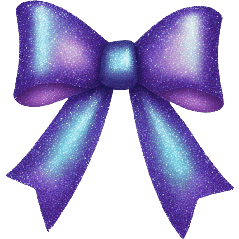 Glitter Christmas bow  emoji