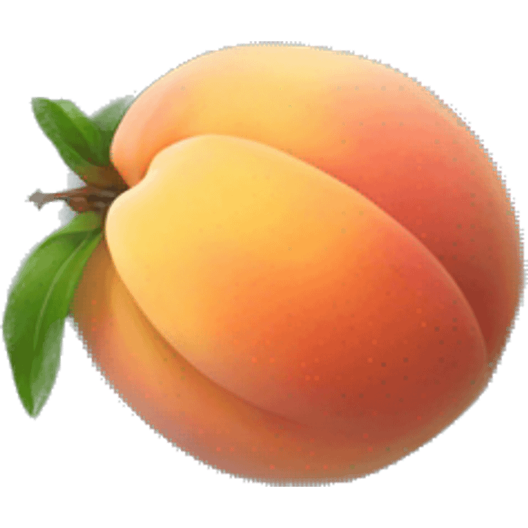 A peach laying on a beach emoji