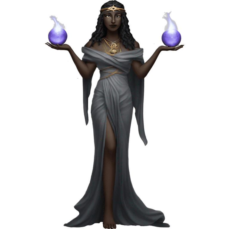 Hekate goddess of the night and magic- triple goddess emoji