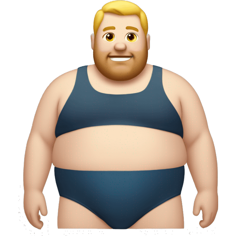 fat man wearing speedo emoji