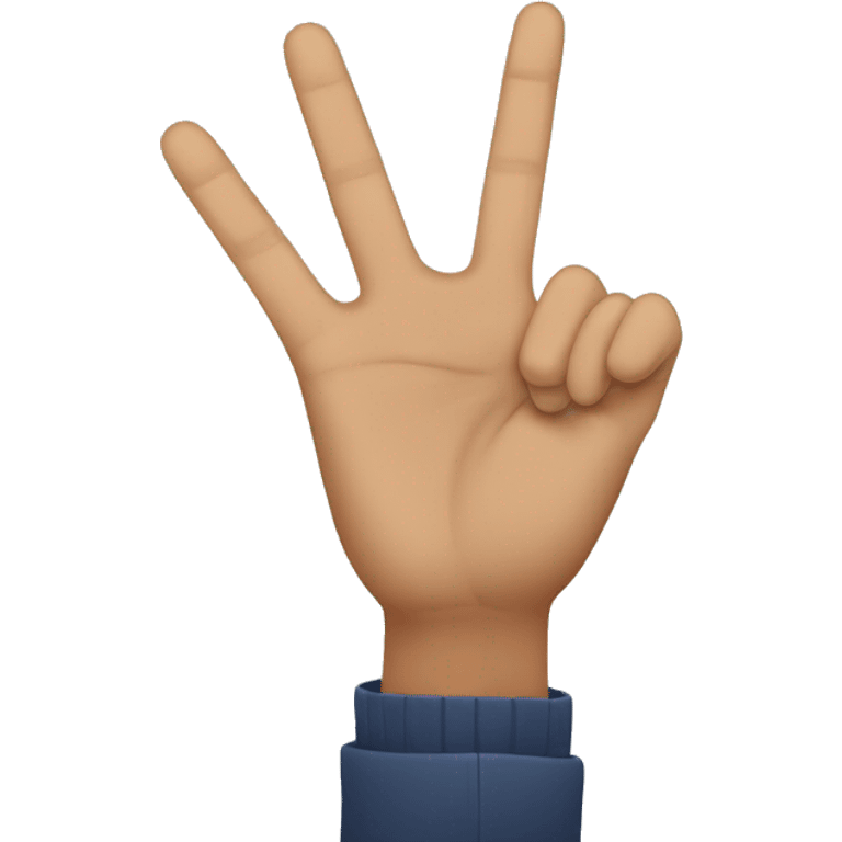 X in sign language emoji