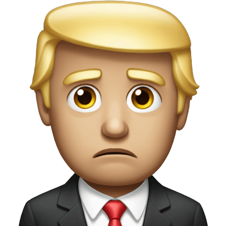 Donald Trump sad emoji