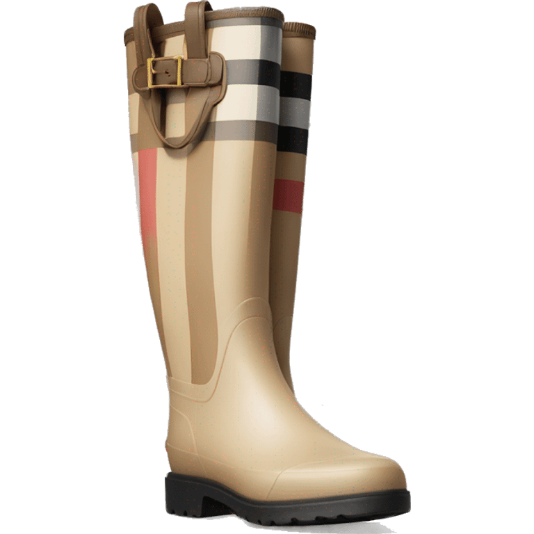 Burberry rain boots emoji