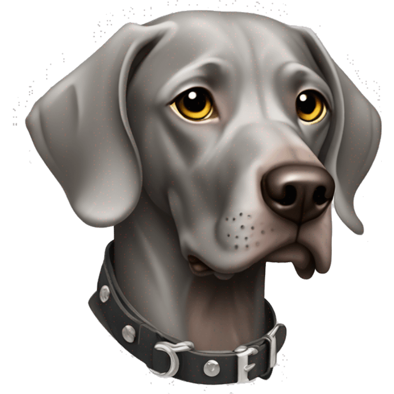 weimaraner steel punk emoji