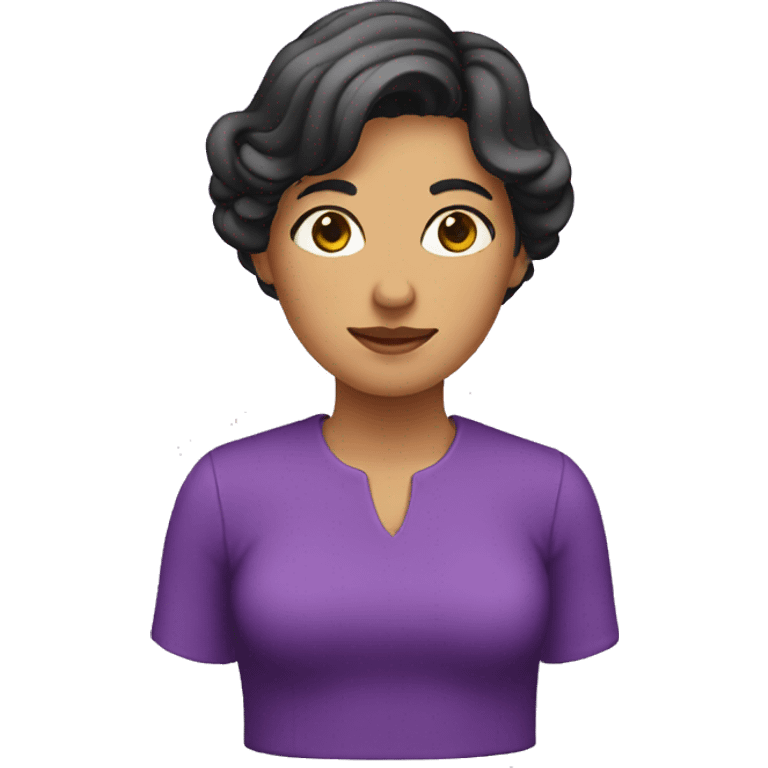 violeta mujer emoji