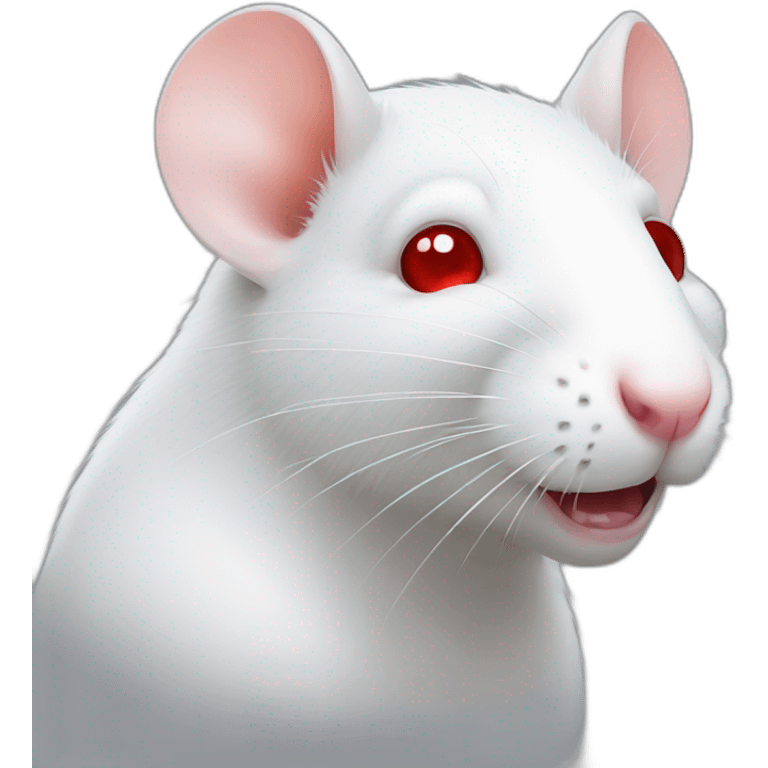 white rat red eye emoji