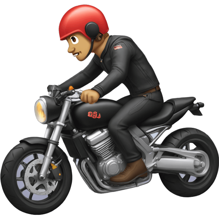 Motorcycle on one wheel  emoji