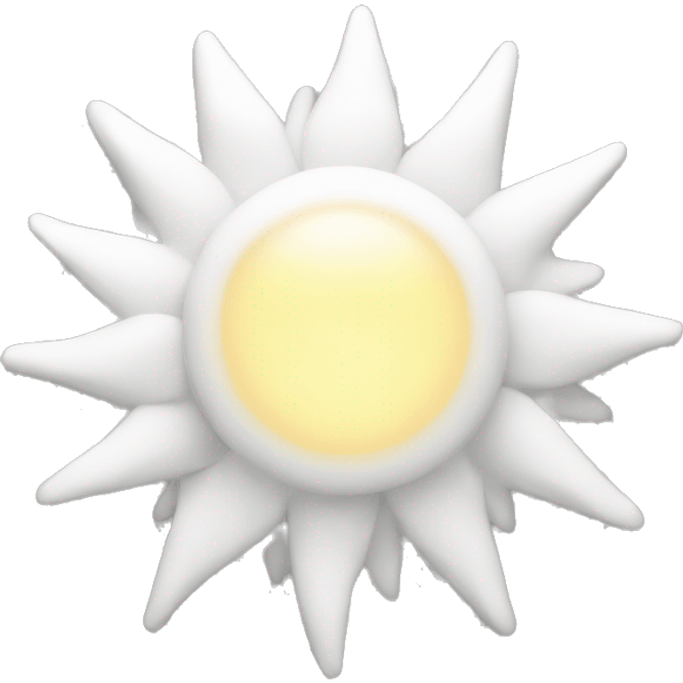 White sun emoji