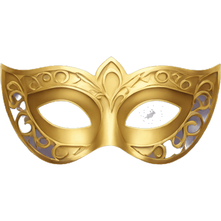 gold masquerade mask  emoji