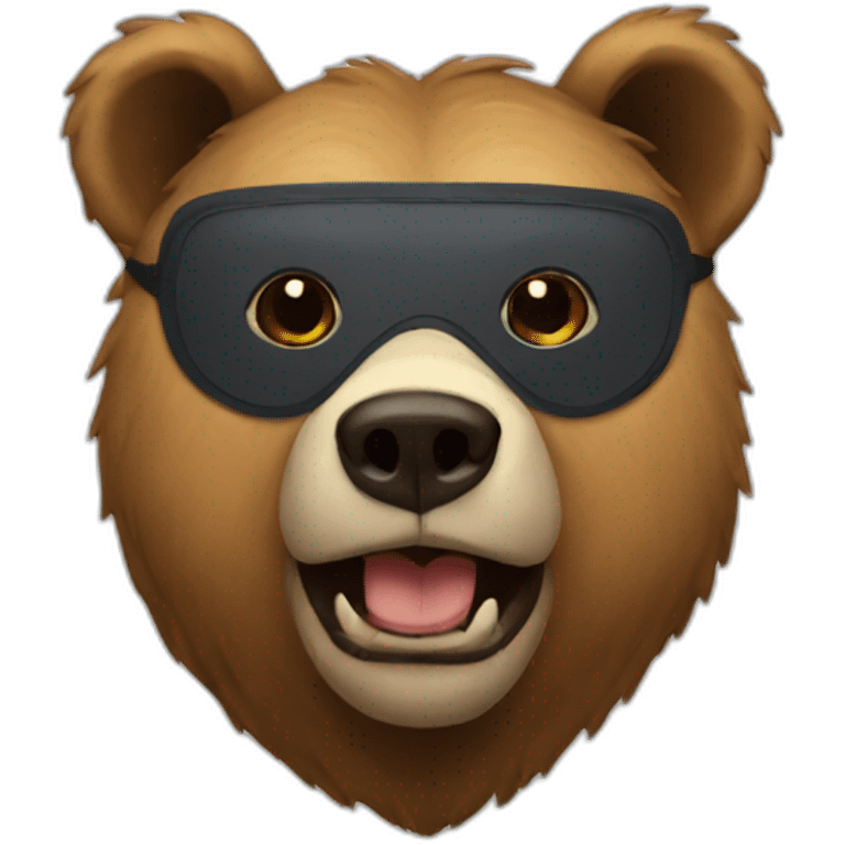 bear in mask emoji