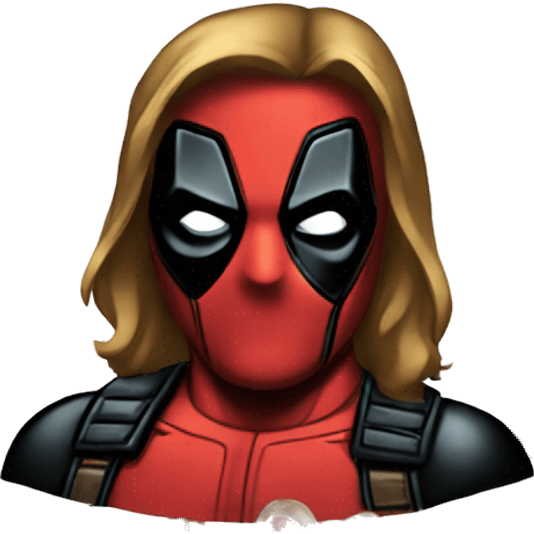 deadpool with long hair emoji