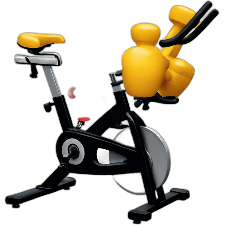 Dumbell and spin bike emoji