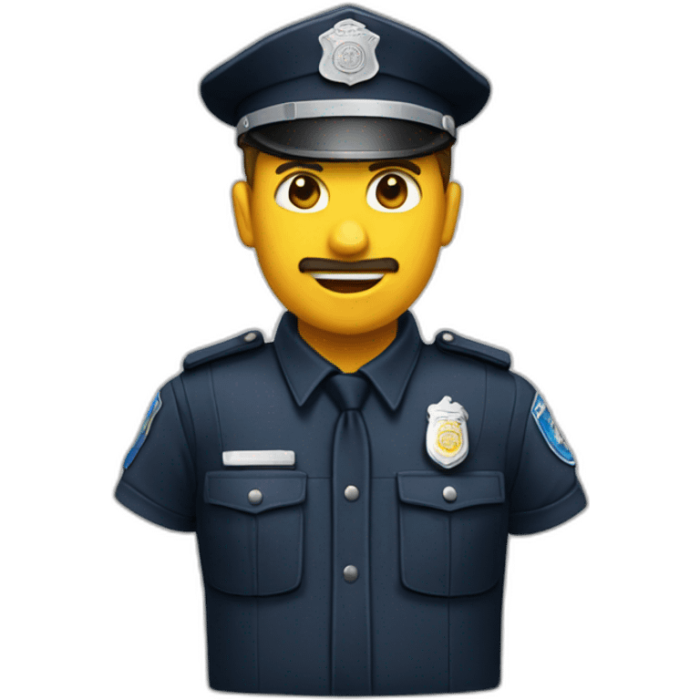 Fais moi un emoji stylé d’un policier emoji