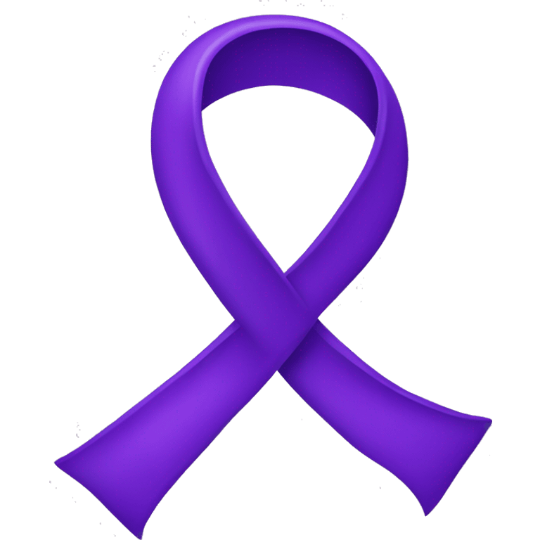 Purple Alzheimer's ribbon emoji