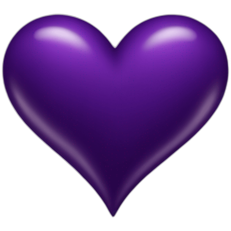 Dark Purple heart emoji