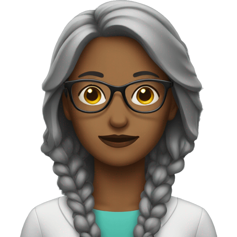 Woman with glasses  emoji