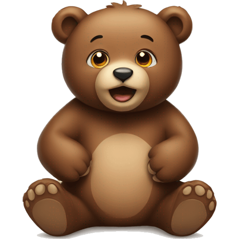 Cute bear emoji