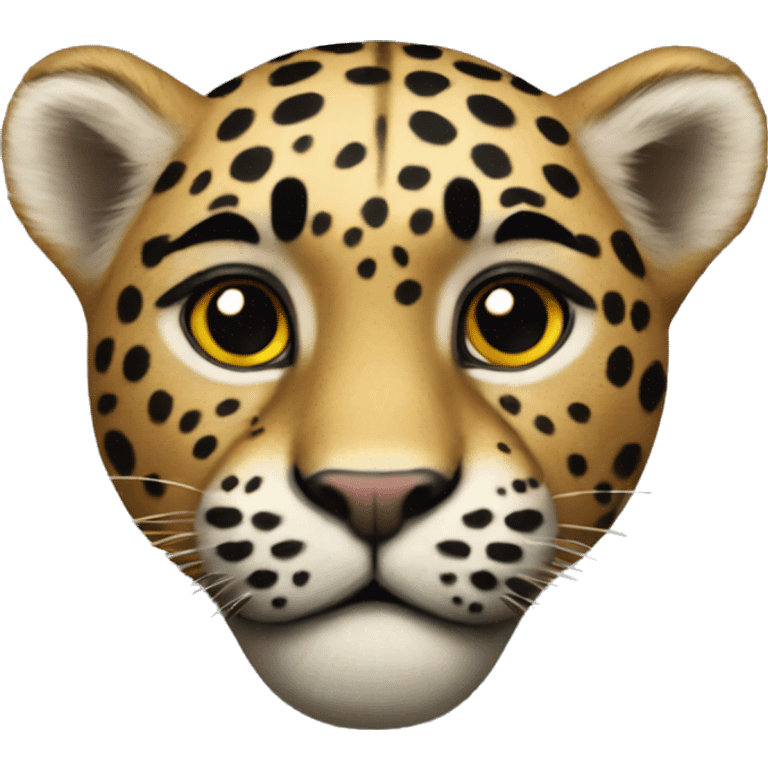 Corazón leopardo  emoji