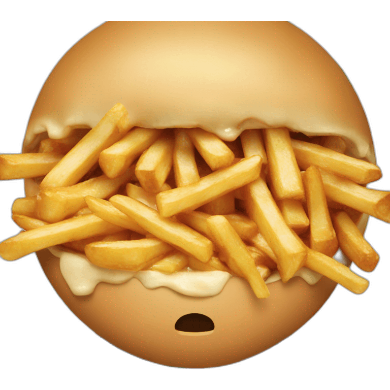 Poutine qui embrasse Donald Trump emoji