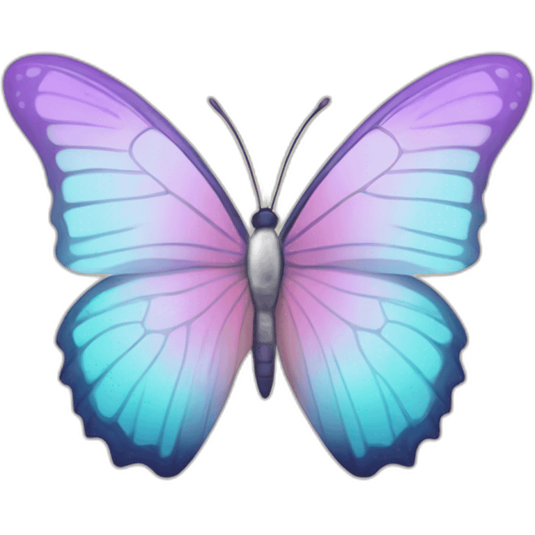 Pastel gradient hue butterfly emoji