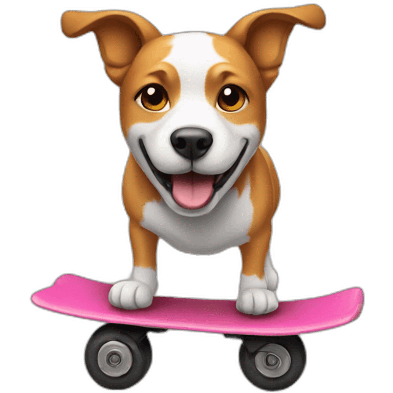 Dog on a onewheel emoji