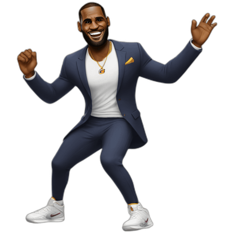 Lebron James dancing emoji