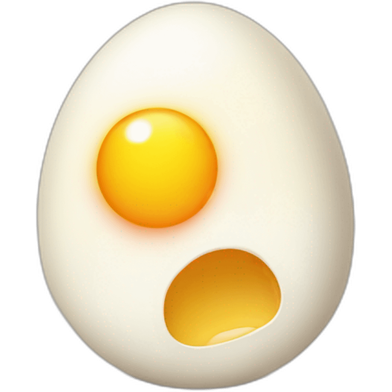 cute Sunny-side-up egg with face  emoji