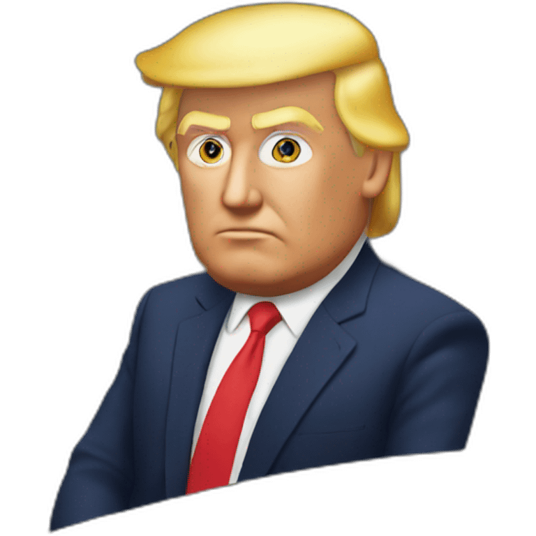 Trump in the car emoji