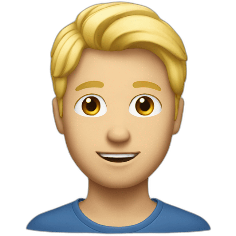 Luxembourg man blond Young emoji