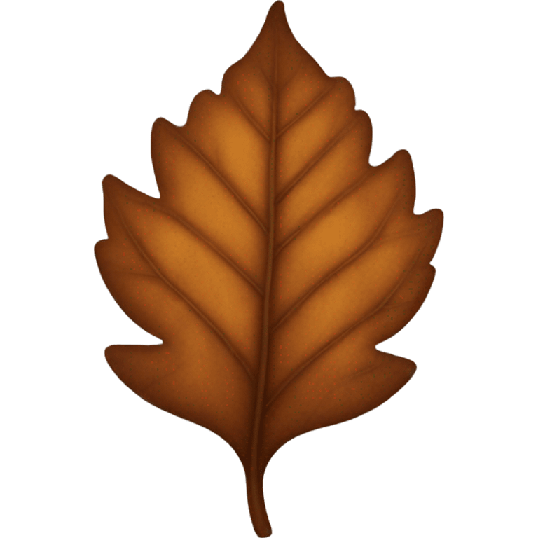 Brown leaf emoji