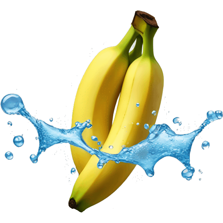 A banana comined with the water drips emoji