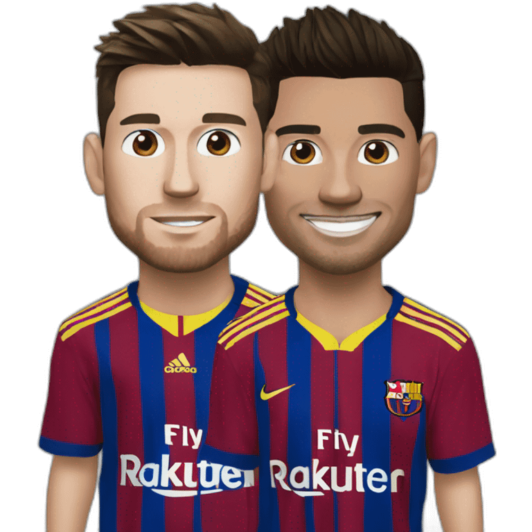 Messi et Ronaldo emoji