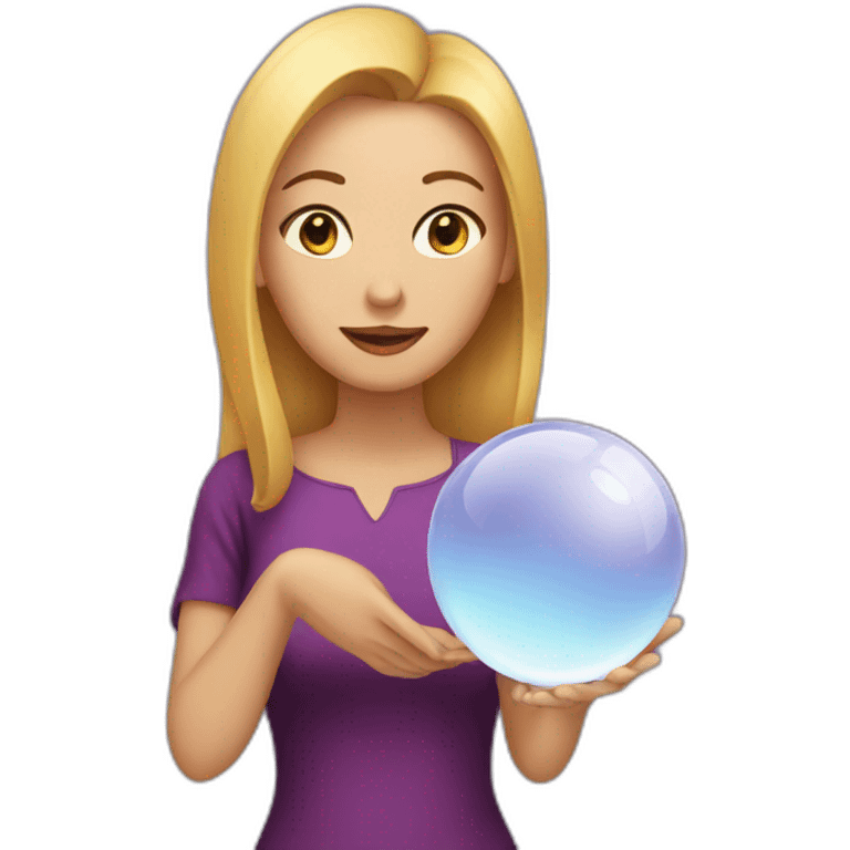 Woman with crystal ball emoji