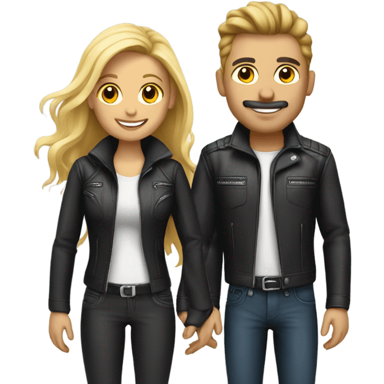 couple biker emoji