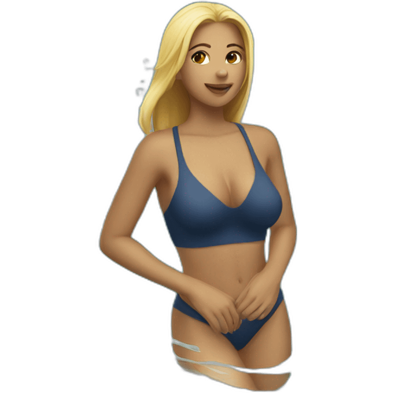 sexy girl swimming emoji