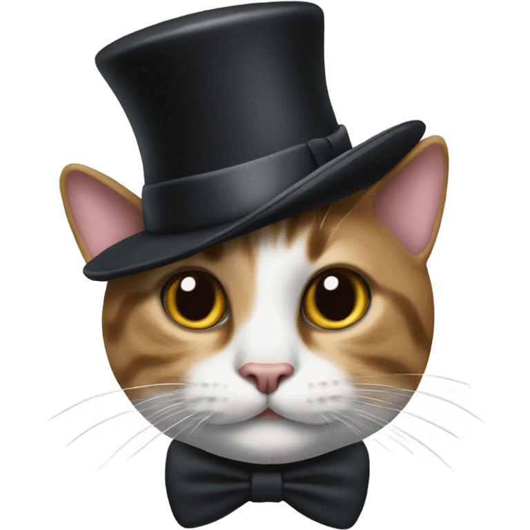 Cat with a top hat, tap dancing  emoji