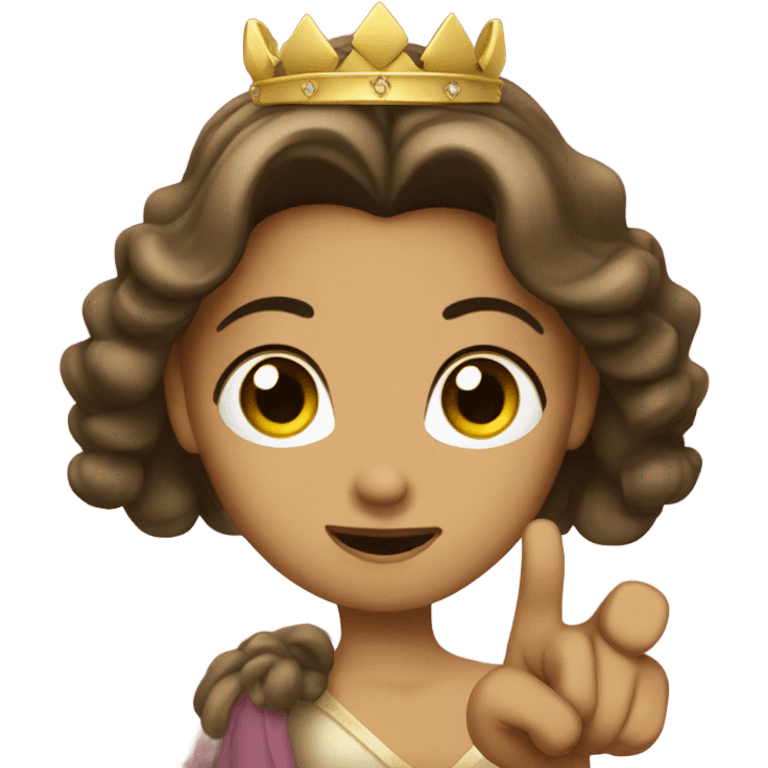 Princess doing thumbs DOWN emoji