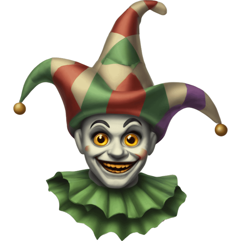 vintage scary jester  emoji