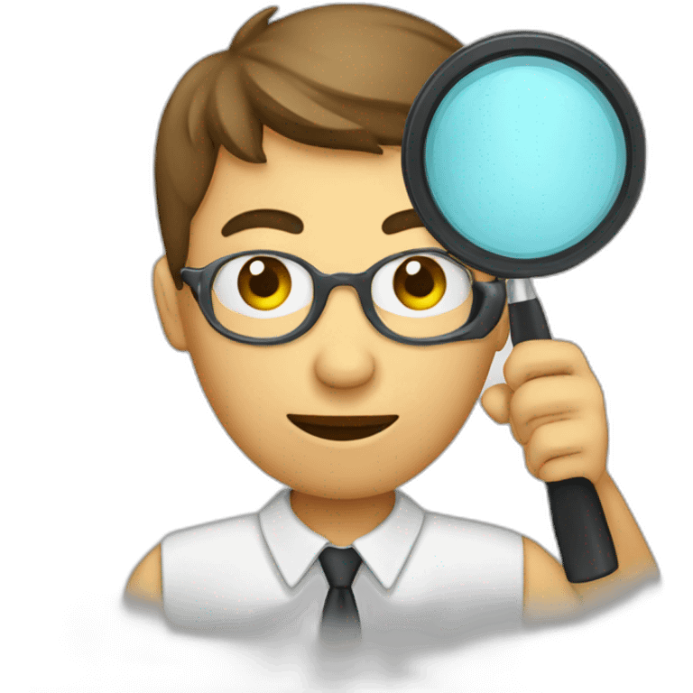 person with magnifying glass emoji