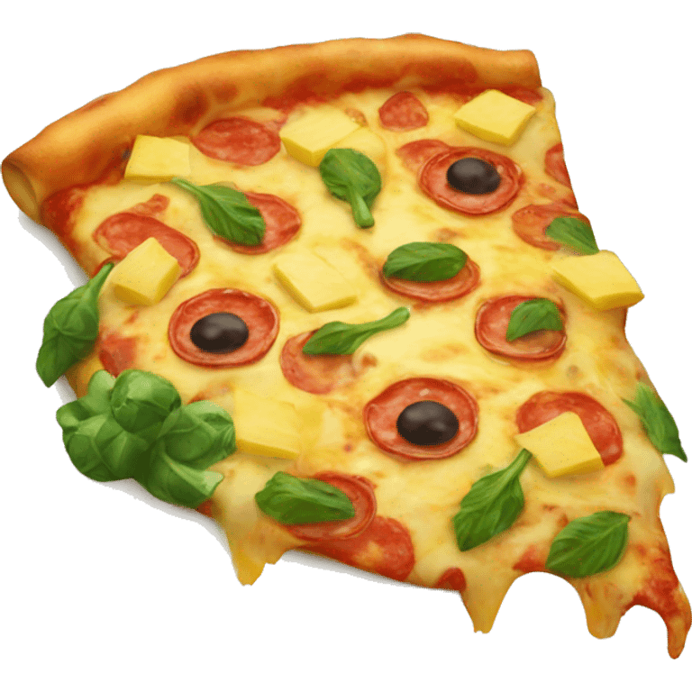 Pizza con l'ananas  emoji