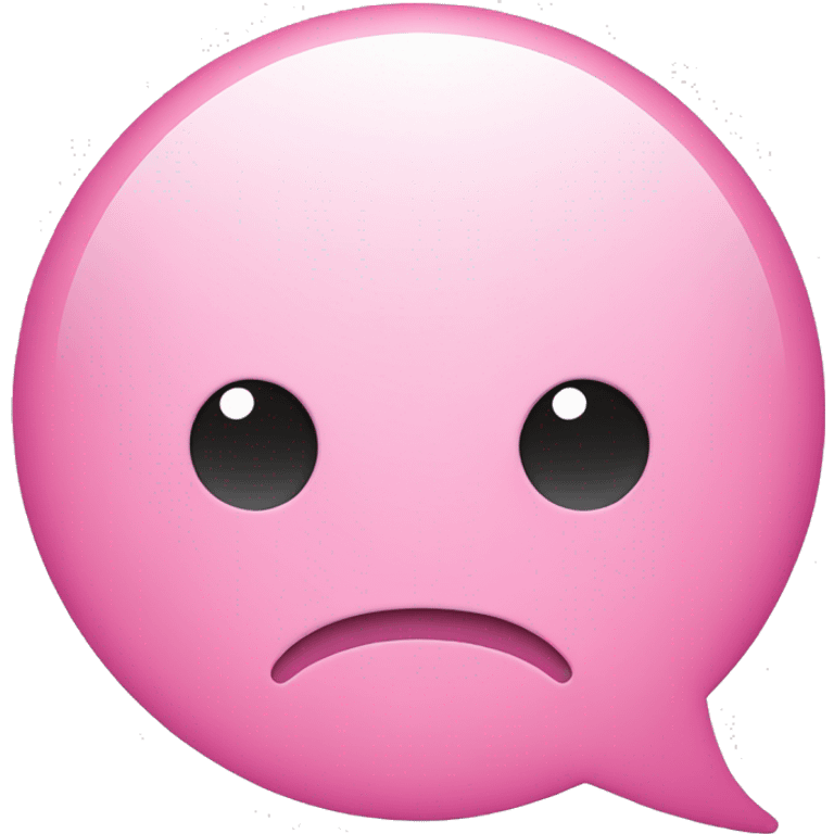 pink conversation bubble emoji