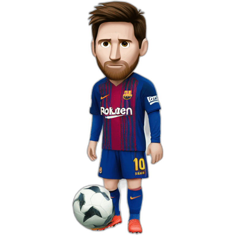 Messi as a stealer emoji