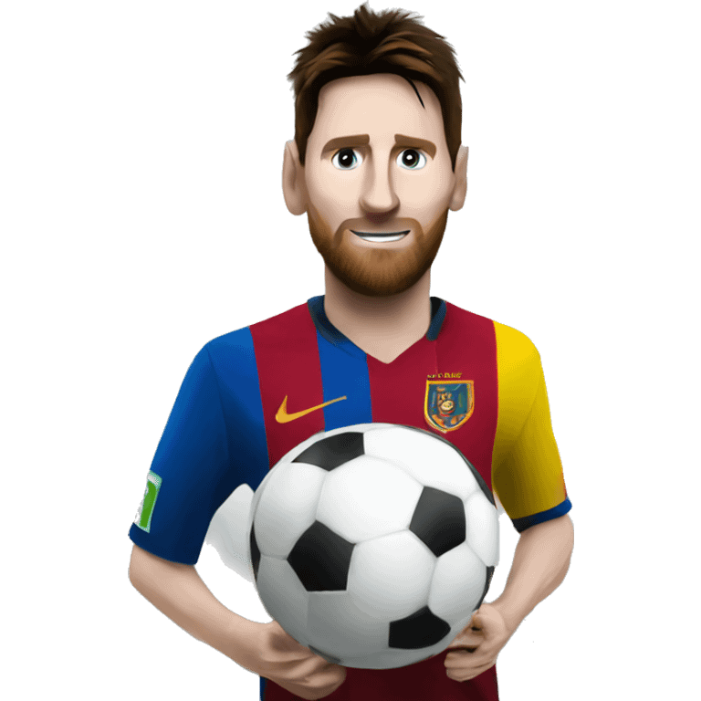 Messi with world cup  emoji