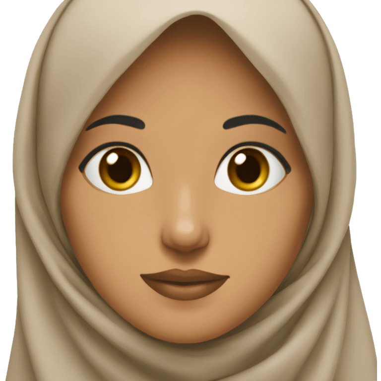 a hijabi brunette  emoji