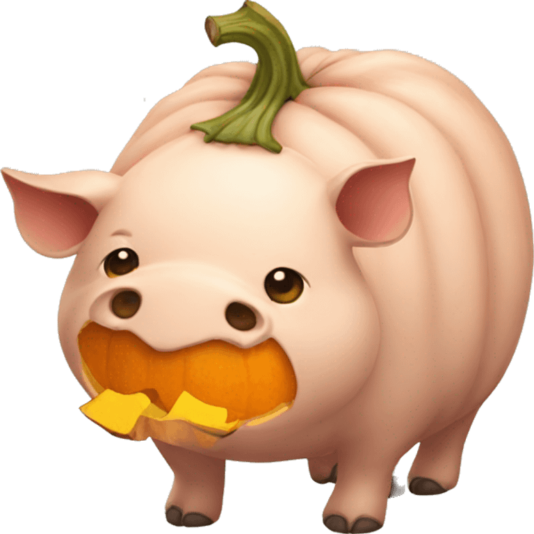 cerdo de calabaza emoji